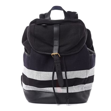 BURBERRY Overdyed Canvas Mega Check Drifton Backpack